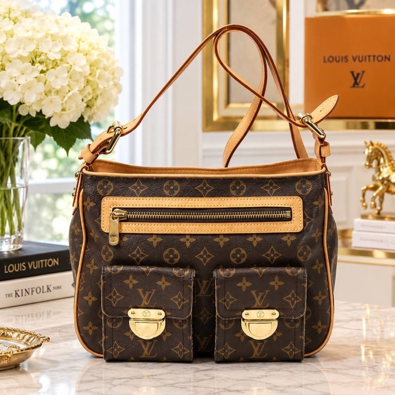 LOUIS VUITTON HUDSON GM MONOGRAM BAG (1 of 10)