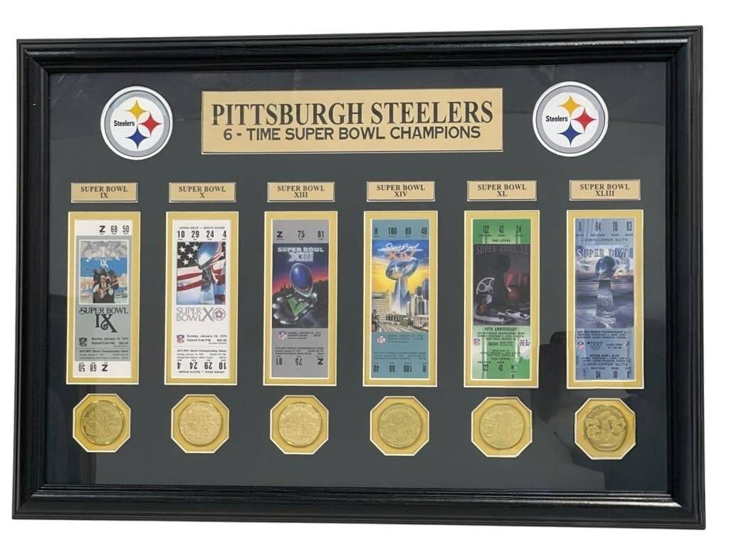 PITTSBURGH STEELERS SUPER BOWL TICKET & GAME COINS (1 of 10)