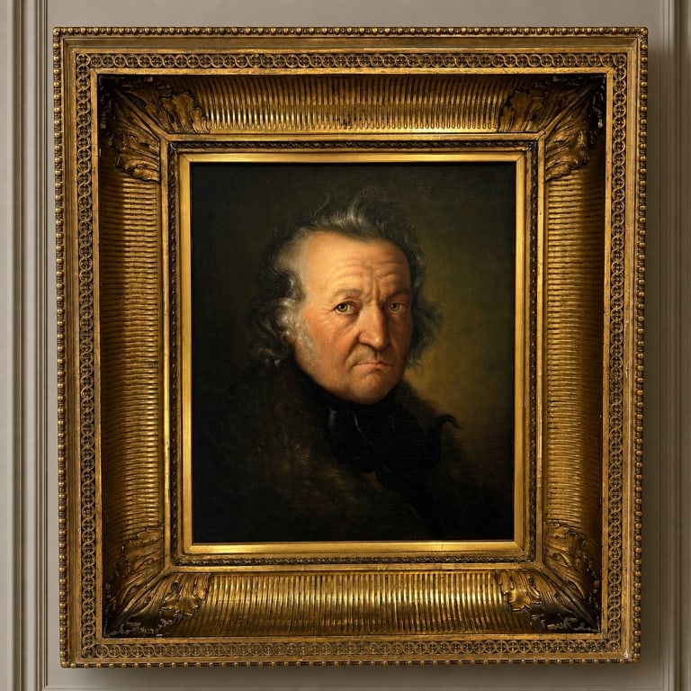 19TH CENTURY EUROPEAN PORTRAIT OIL 27" (1 of 14)