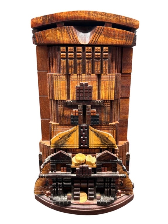 PO SHUN LEONG ARCHITECTURAL JEWELRY BOX 13" (1 of 10)