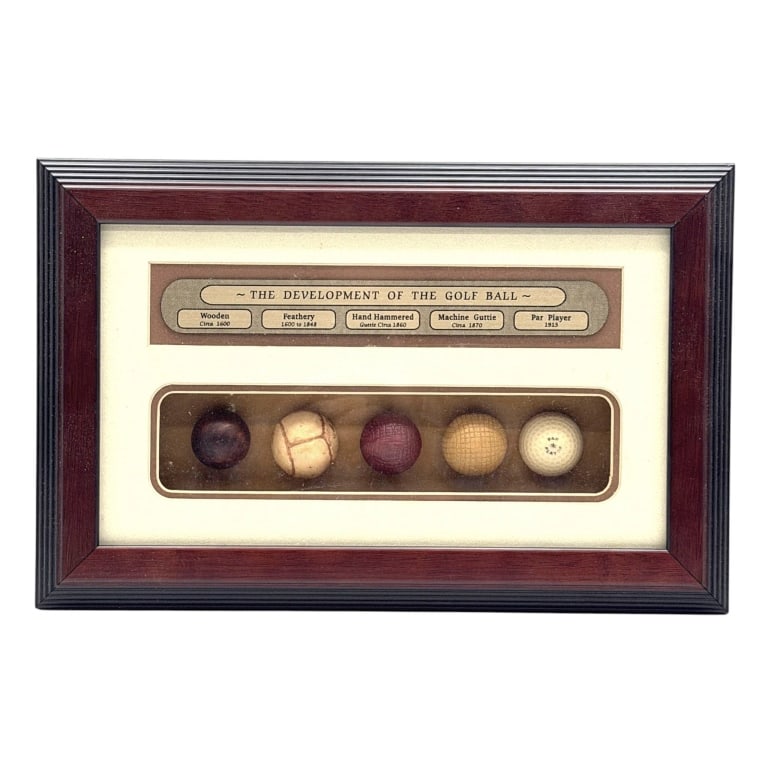GOLF BALL HISTORY DISPLAY 16" (1 of 5)