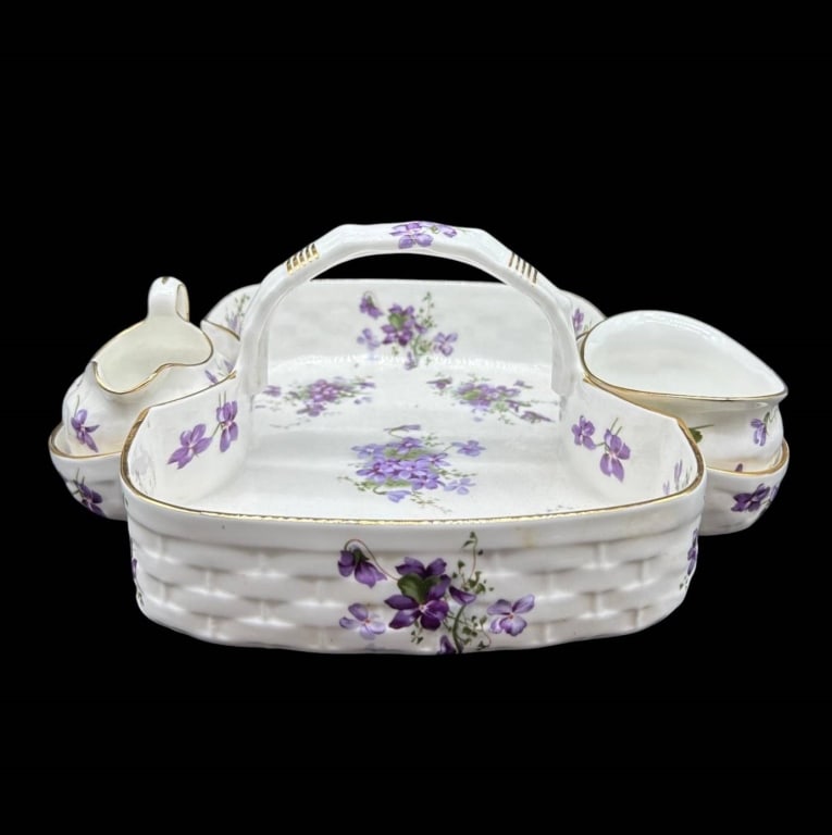 HAMMERSLEY VICTORIAN VIOLETS SERVING SET 12" (1 of 8)