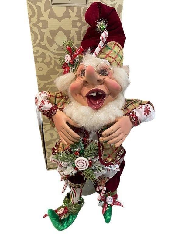 MARK ROBERTS CANDYCANE PEPPERMINT ELF FIGURINE 19" (1 of 4)