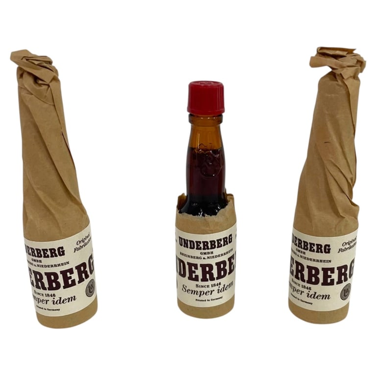 VINTAGE UNDERBERG 3-BOTTLE SET W ORIGINAL BOX (1 of 4)