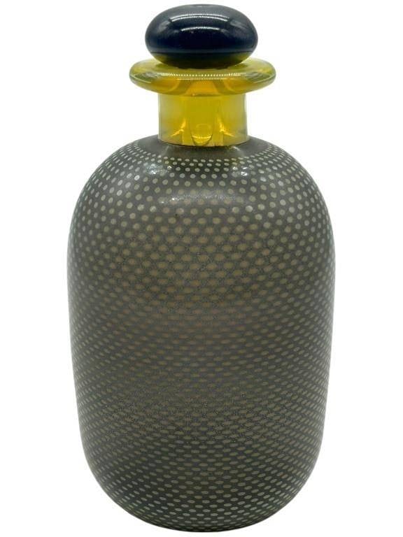 GERMAN STUDIO ART GLASS PERFUME BOTTLE MODERN 8" (1 of 5)