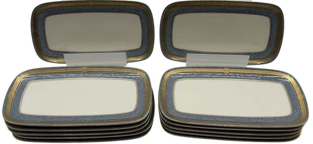 10 OSCAR DE LA RENTA GRAY PORCELAIN SERVING SET (1 of 4)