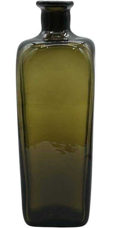 HAND-BLOWN GLASS CASE BOTTLE REPRODUCTION GREEN (1 of 4)