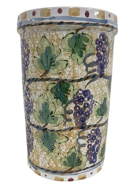HANDCRAFTED POTTERY CACHEPOT 7.5" - 2