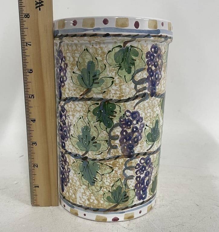 HANDCRAFTED POTTERY CACHEPOT 7.5" - 4