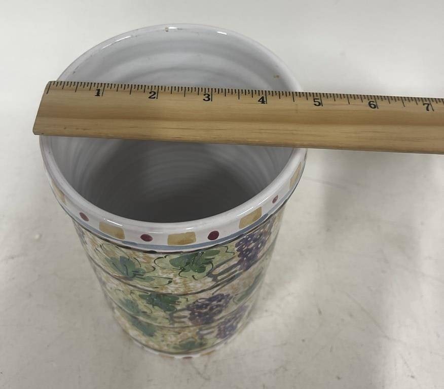 HANDCRAFTED POTTERY CACHEPOT 7.5" - 5