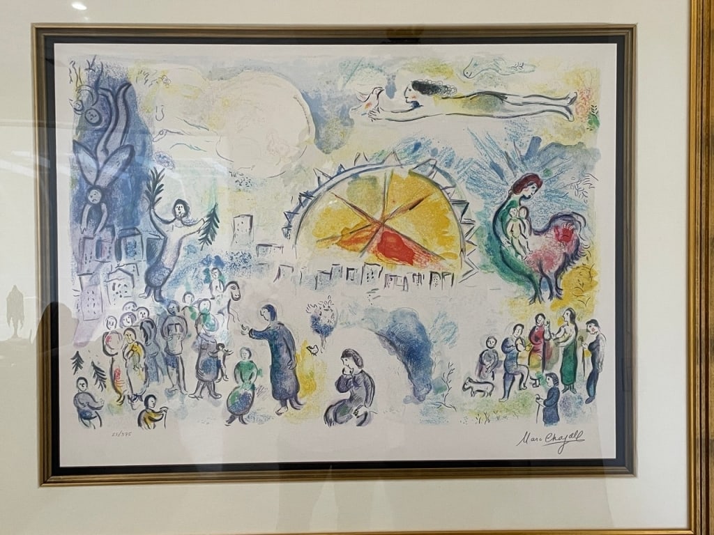 MARC CHAGALL SIGNED CIRCUS LITHOGRAPH 48" - 4