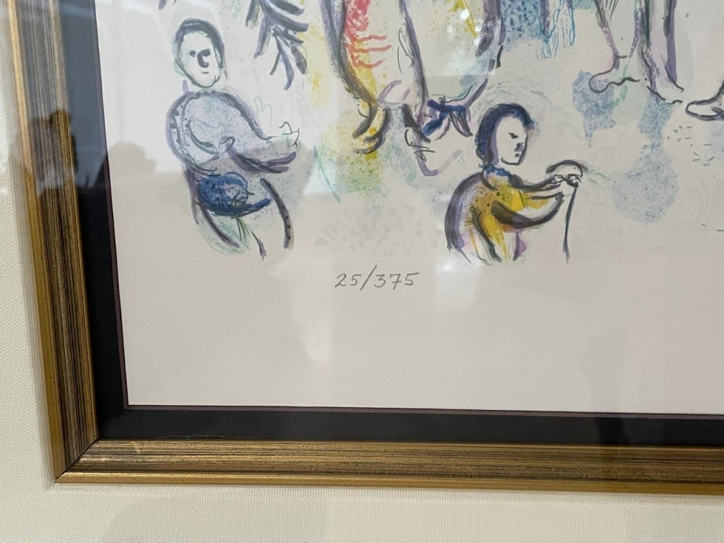 MARC CHAGALL SIGNED CIRCUS LITHOGRAPH 48" - 6