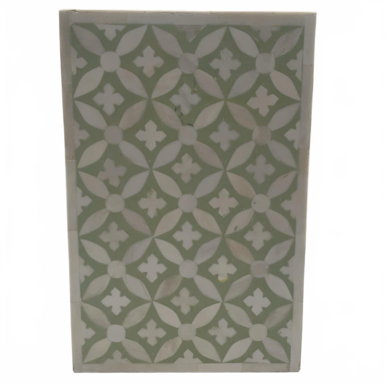 Aquitiany Inlay Wastebasket Moroccan Collection (1 of 4)