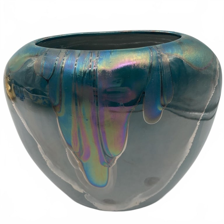 Rookwood Platinum Overlay Vase, 1989 (1 of 4)