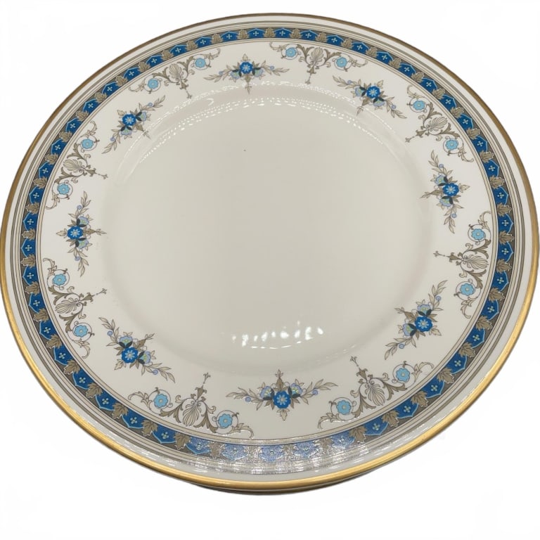 11 Noritake Blue and Gold Rim Plates (1 of 3)