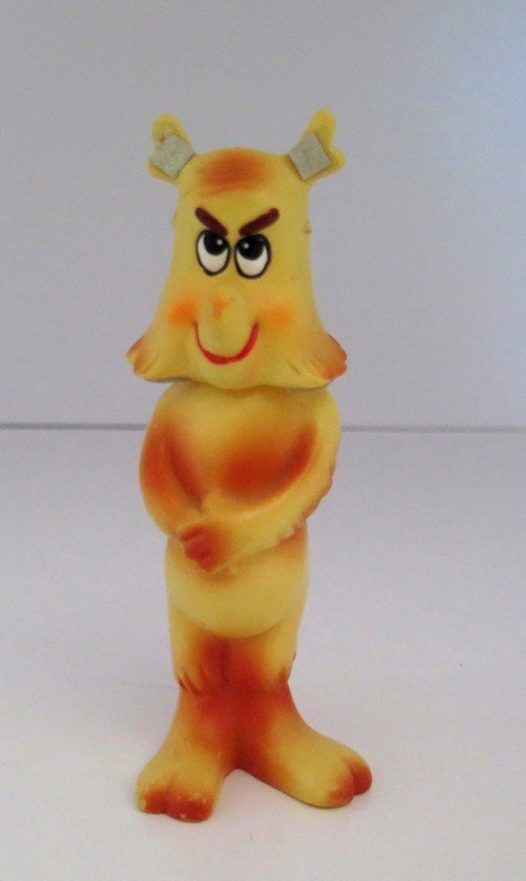 Rare Poynter Howland Owl Figure with Moveable Head –: Rare Poynter Howland Owl Figure with Moveable Head – Marked Walt Kelly Ca. 1968 On Foot – Made by Poynter Products Inc – There are some light glue tac like squares on several places including ea