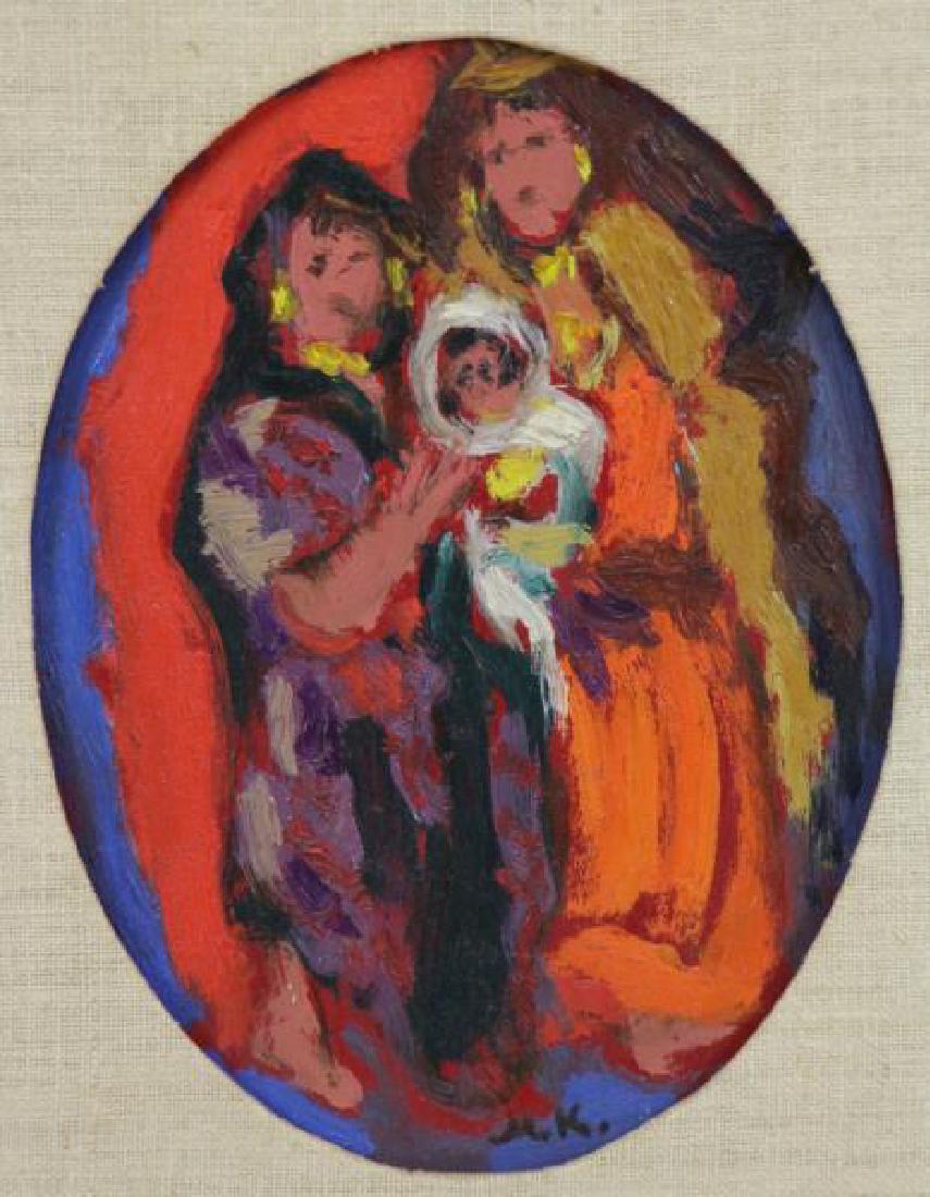 MANE-KATZ. Oil on Board. "Family Group". (1 of 6)