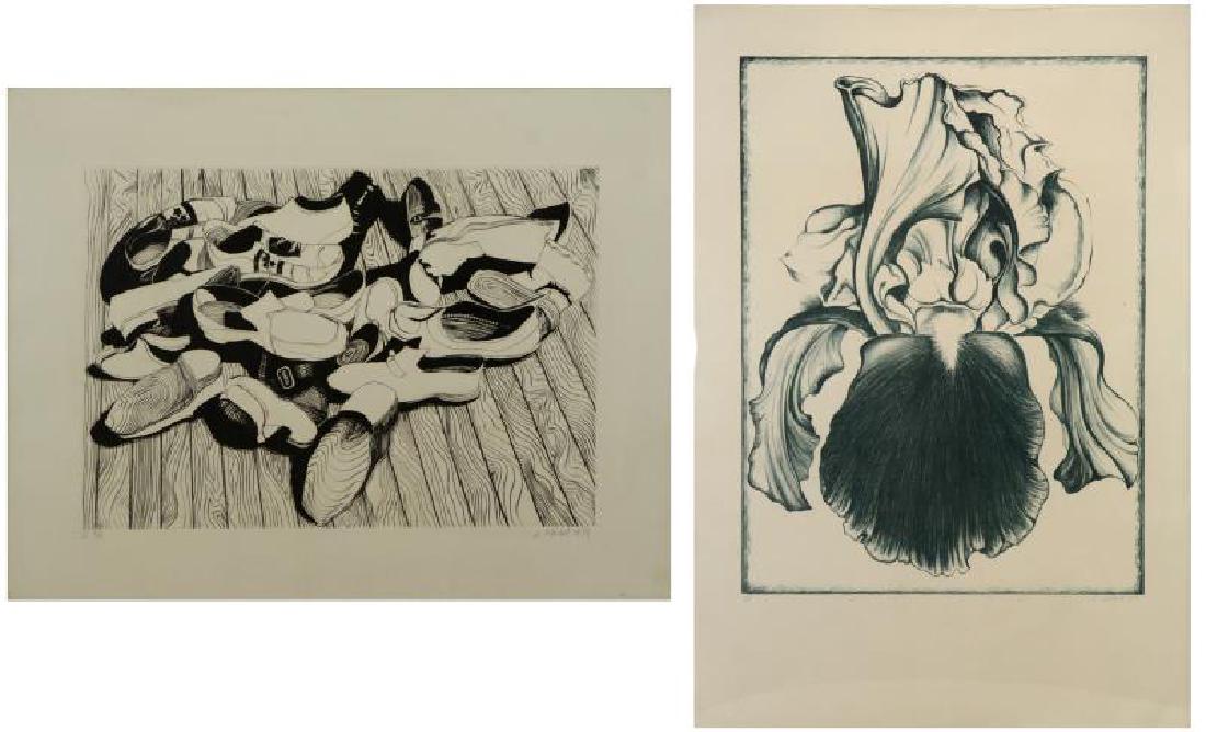 NESBITT, Lowell. Two Signed 1970's Prints. (1 of 8)