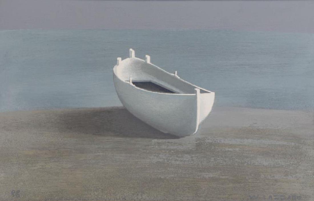 LAZZARO, Walter. Oil on Board. The White Boat, (1 of 5)