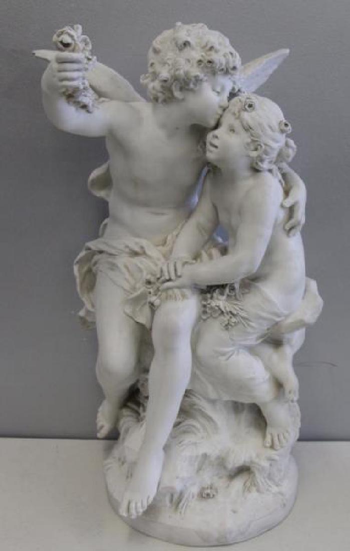 MOREAU, August. Signed Parian Porcelain Sculpture. (1 of 7)