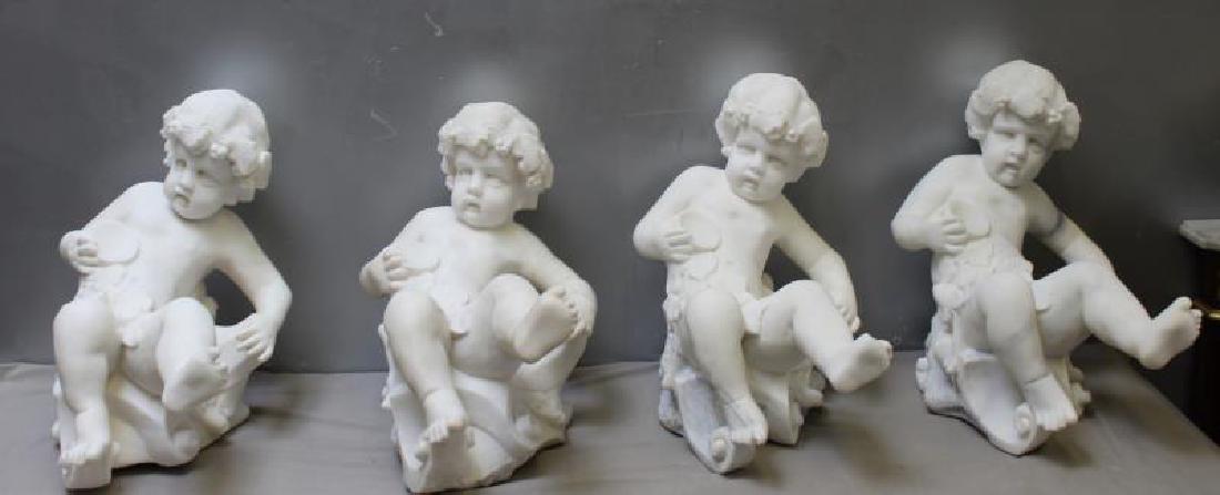 4 Vintage and  Marble Putti Sculptures. (1 of 12)