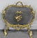 A Gilt Metal Louis XV Style Fire Screen and 2 Gilt - 2