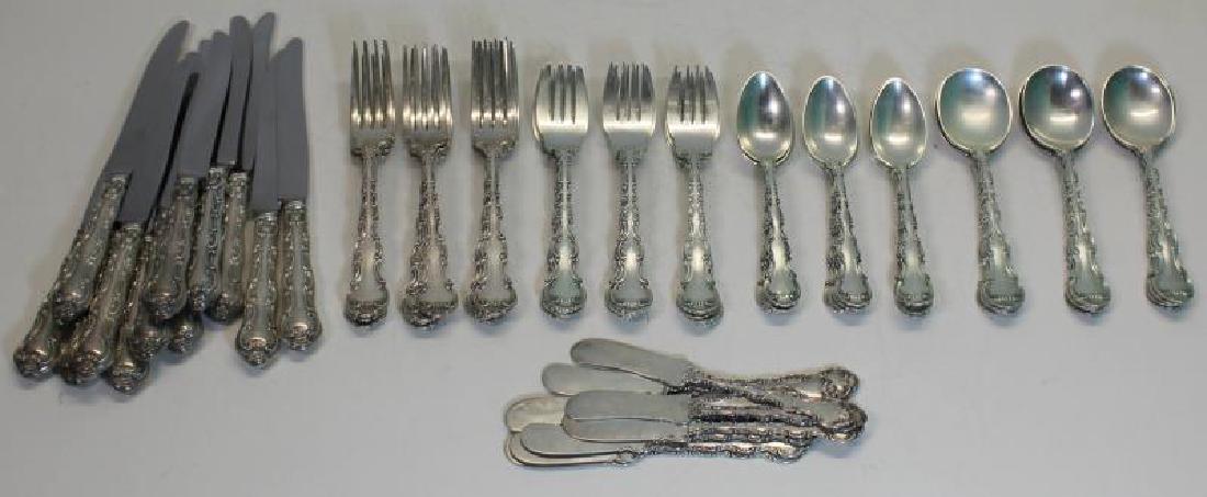 STERLING. Gorham Rocco Flatware Service. (1 of 4)