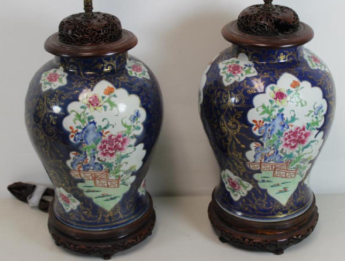 A Pair of Fine Quality Porcelain Enamel Decorated (1 of 8)