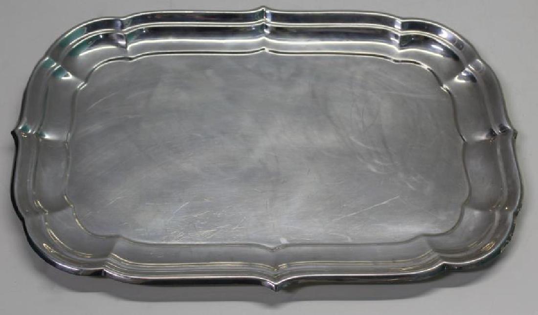 STERLING. Cartier Windsor Silver Serving Tray. (1 of 3)