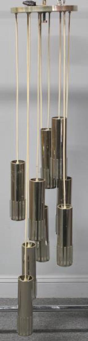 Midcentury Chrome Pendant Chandelier. (1 of 5)