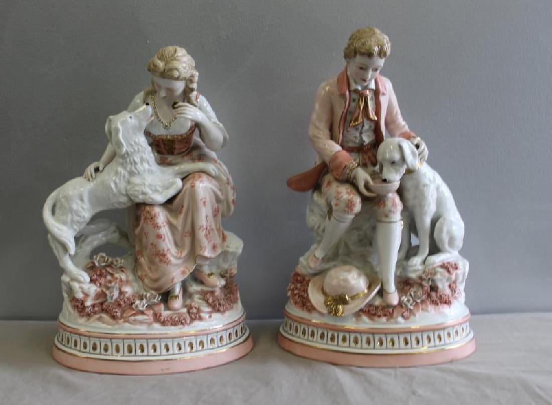 Pair of Porcelain Figures of Children with (1 of 12)