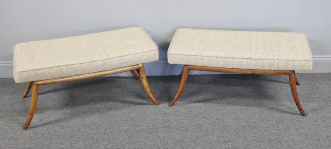 Midcentury Pair of Robsjohn-Gibbings Benches. (1 of 6)