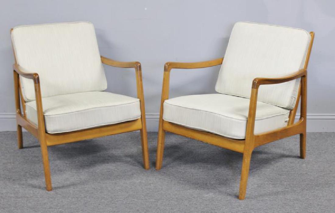 Pair of Ole Wanscher for John Stuart Lounge Chairs (1 of 5)
