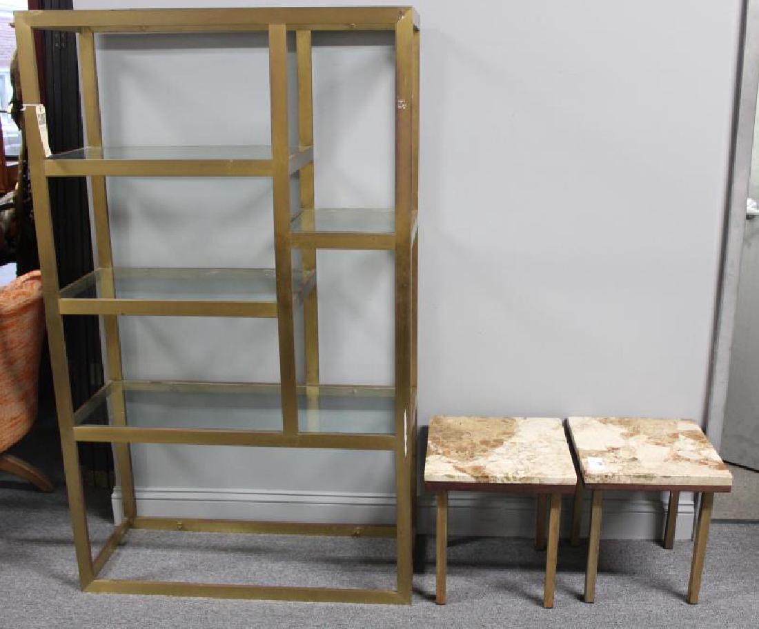 Pair of Marbletop Midcentury End Tables Together (1 of 4)