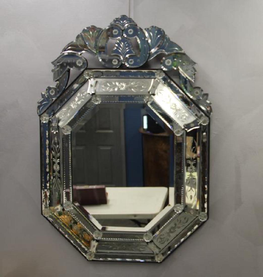 Vintage and Fine Quality  Venetian Glass Mirror (1 of 6)