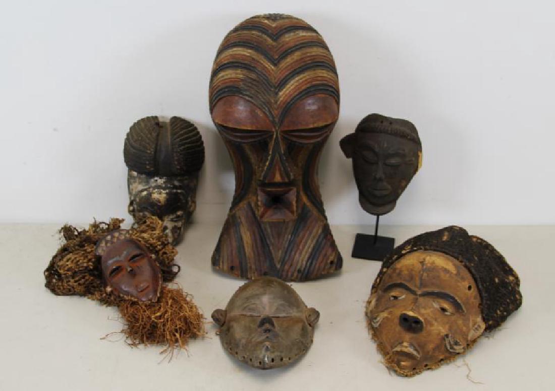 Lot of Antique Tribal / African Masks.: From the estate of a New York gallerist.