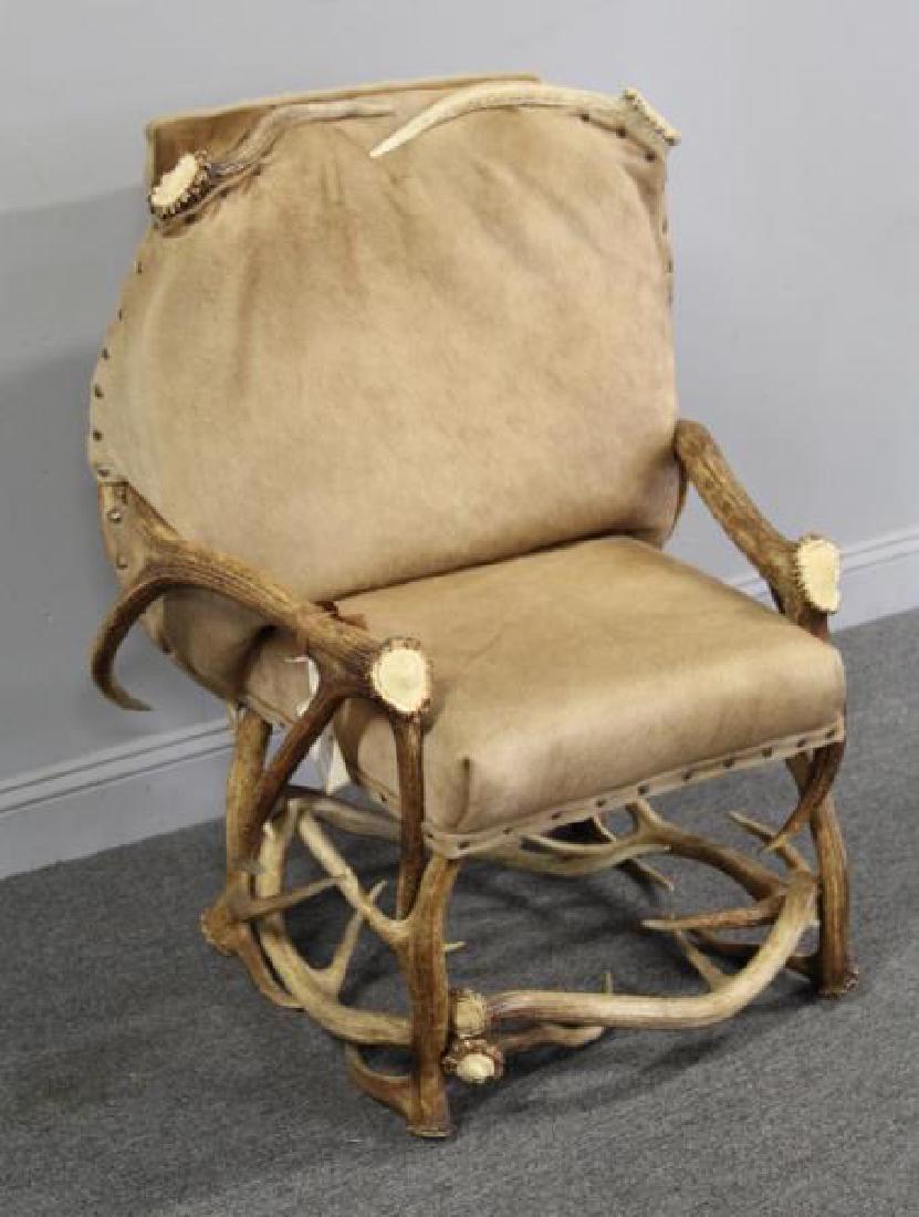 RINFRET. Custom Antler Chair with Hide (1 of 5)
