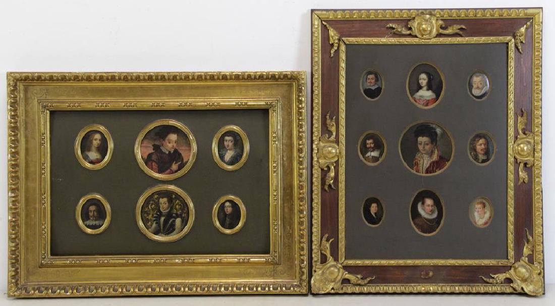 Two Framed Collections of Antique Miniature (1 of 8)