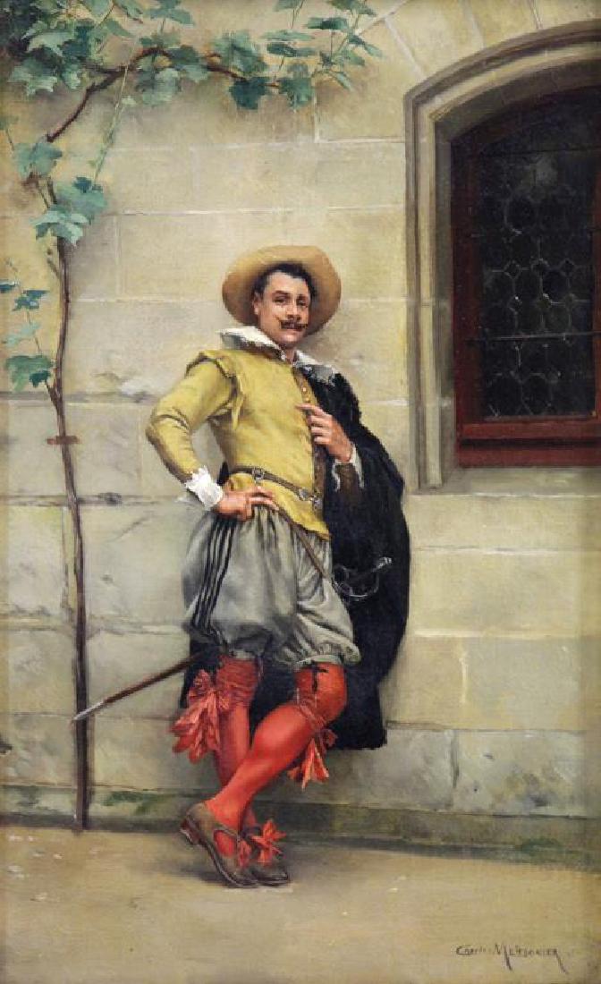 MEISSONIER, Jean Charles. Oil on Canvas. Cavalier. (1 of 6)