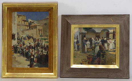 Two Late 19th C. Signed Oils. (1 of 8)