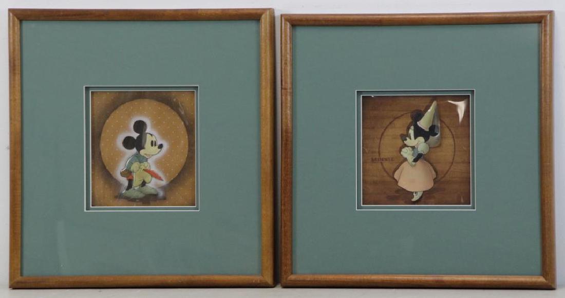 Walt Disney Studios. "Mickey & Minnie" Cels, 1938. (1 of 6)