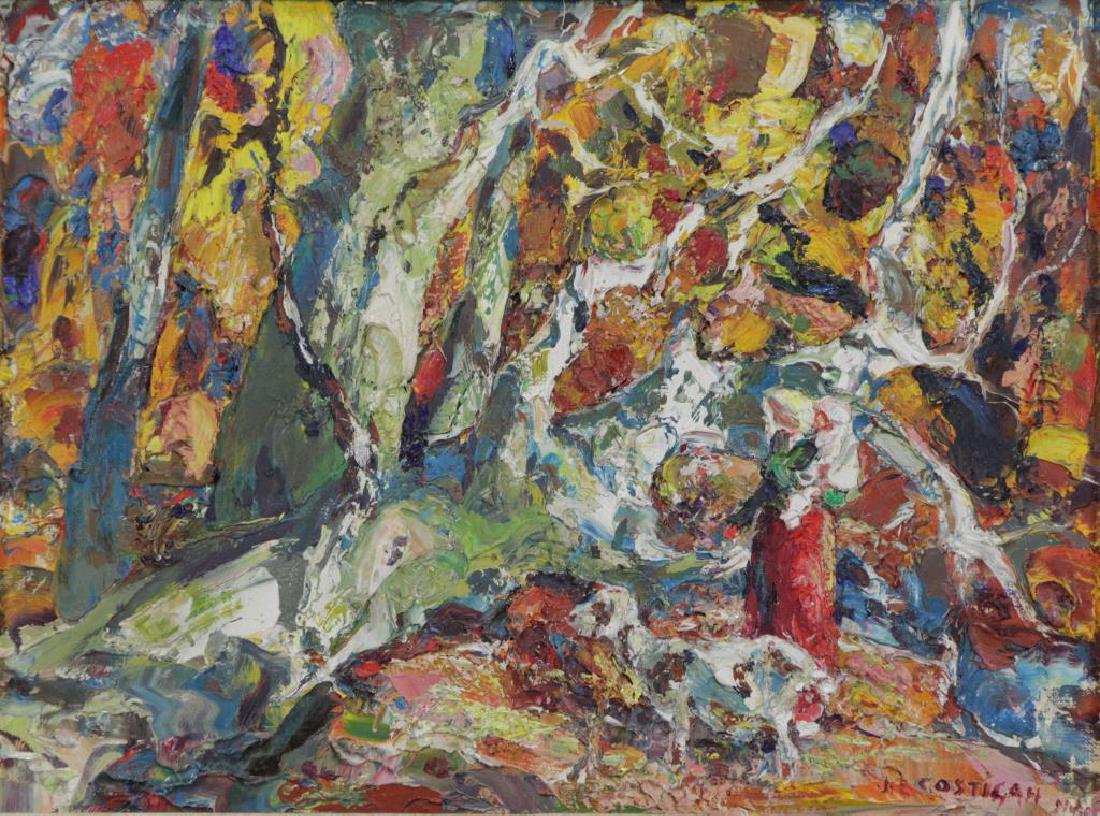 COSTIGAN, John. Oil on Board "Fallen Sycamore (1 of 7)