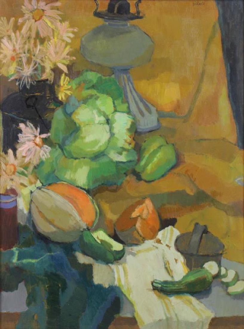 GOLDWITZ, Selma. Oil on Board. Still Life with (1 of 7)