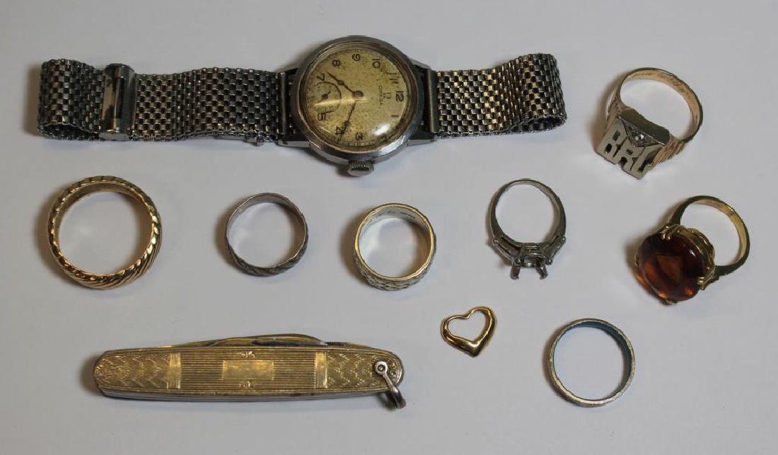 JEWELRY. Assorted Ladies and Men's Gold Jewelry. (1 of 10)