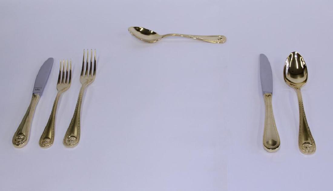 GOLD-PLATED. Rosenthal Versace Medusa Flatware. (1 of 5)