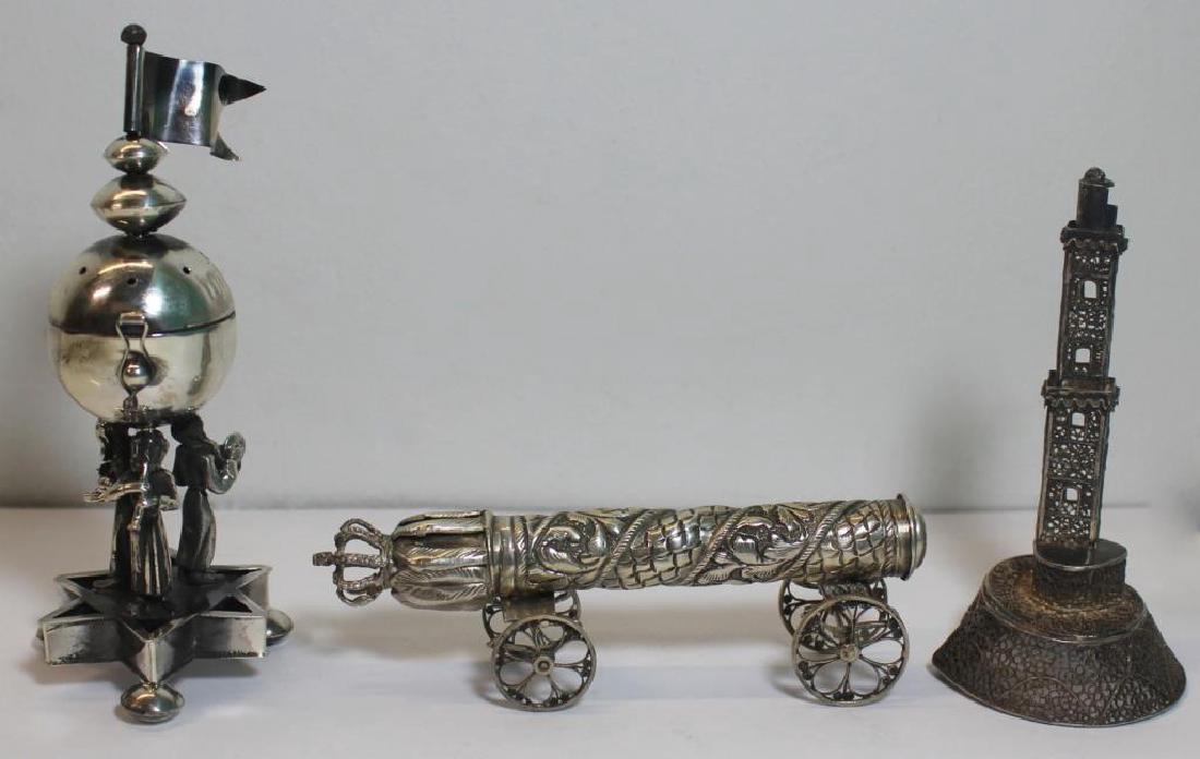 JUDAICA. Grouping of Assorted Silver Judaica. (1 of 8)