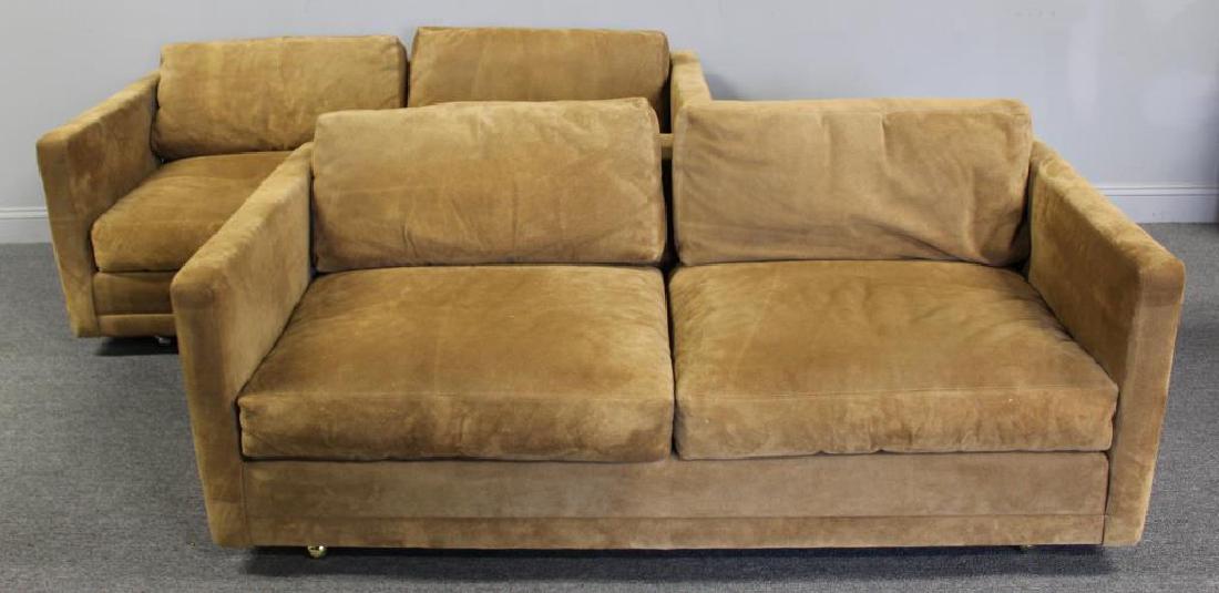 Pair of Midcentury Rosewood Paneled Sofas. (1 of 5)