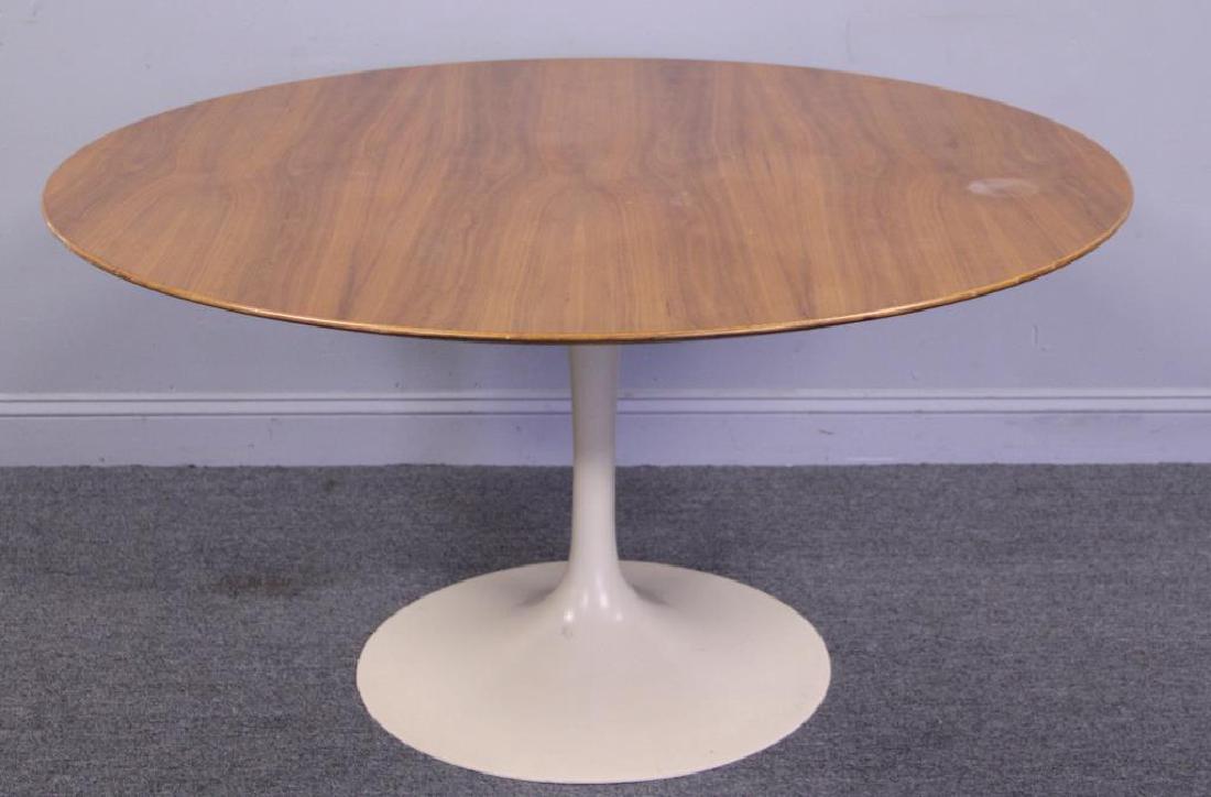 Eero Saarinen; Knoll Tulip Table with Walnut Top. (1 of 4)