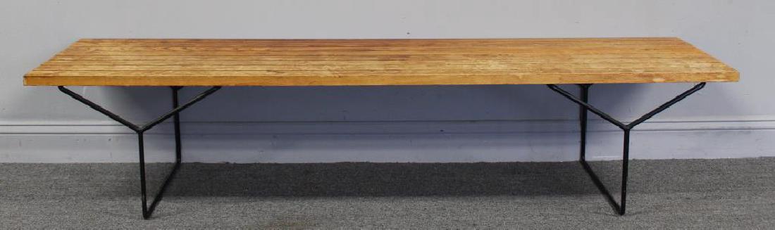 Midcentury Harry Bertoia; Knoll Slat Bench. (1 of 5)