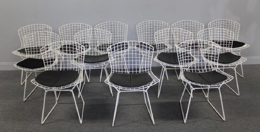 Midcentury Set of 12 + 1 Bertoia Side Chairs. (1 of 4)
